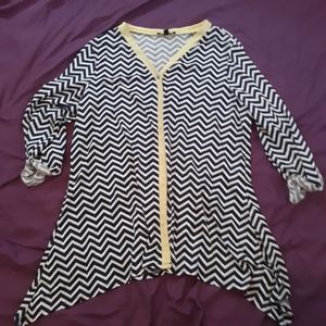 Notations Chevron Cardigan